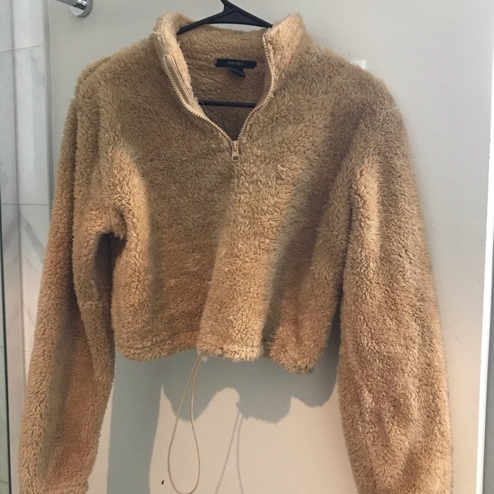 Crop Fuzzy Fall Sweater